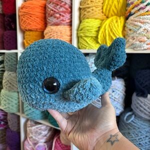 Handmade Crochet Whale Plushie